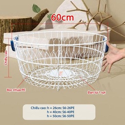 [S6-26PE] Sọt lưới Thake bọc nhựa 60 cao 26 cm (PE)